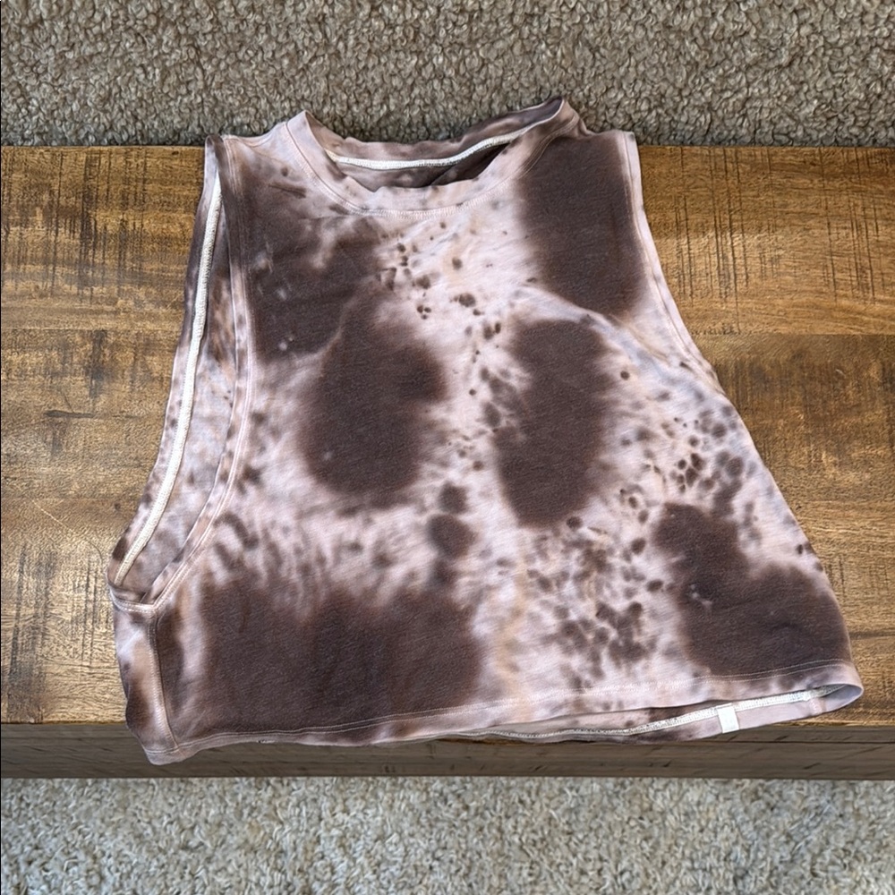 LULULEMON Tie-Dye Sleeveless Top - Brown